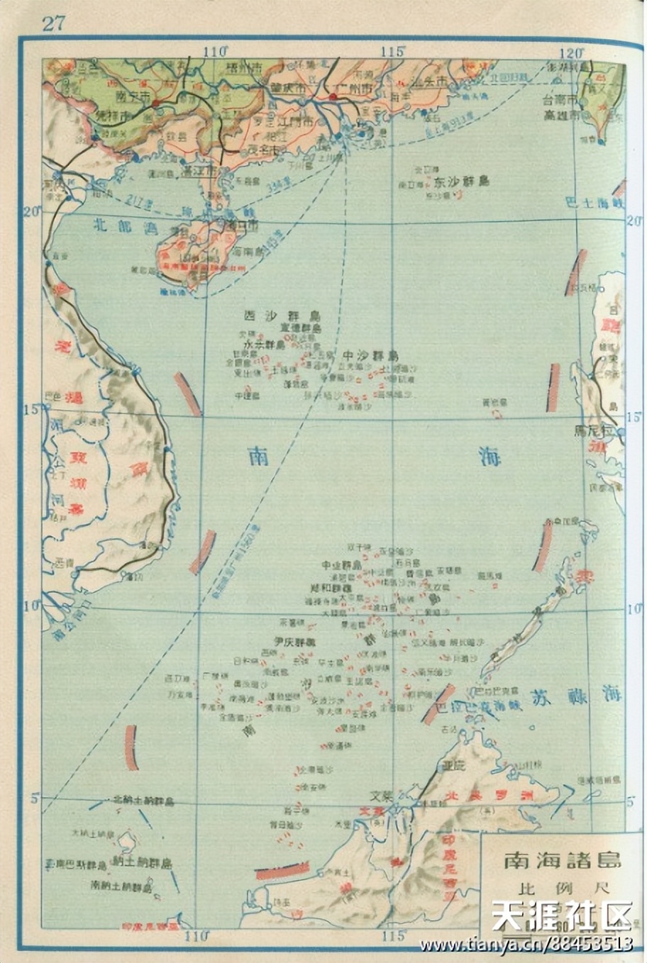 南海诸岛地图应包含哪些（从地图看南海问题）